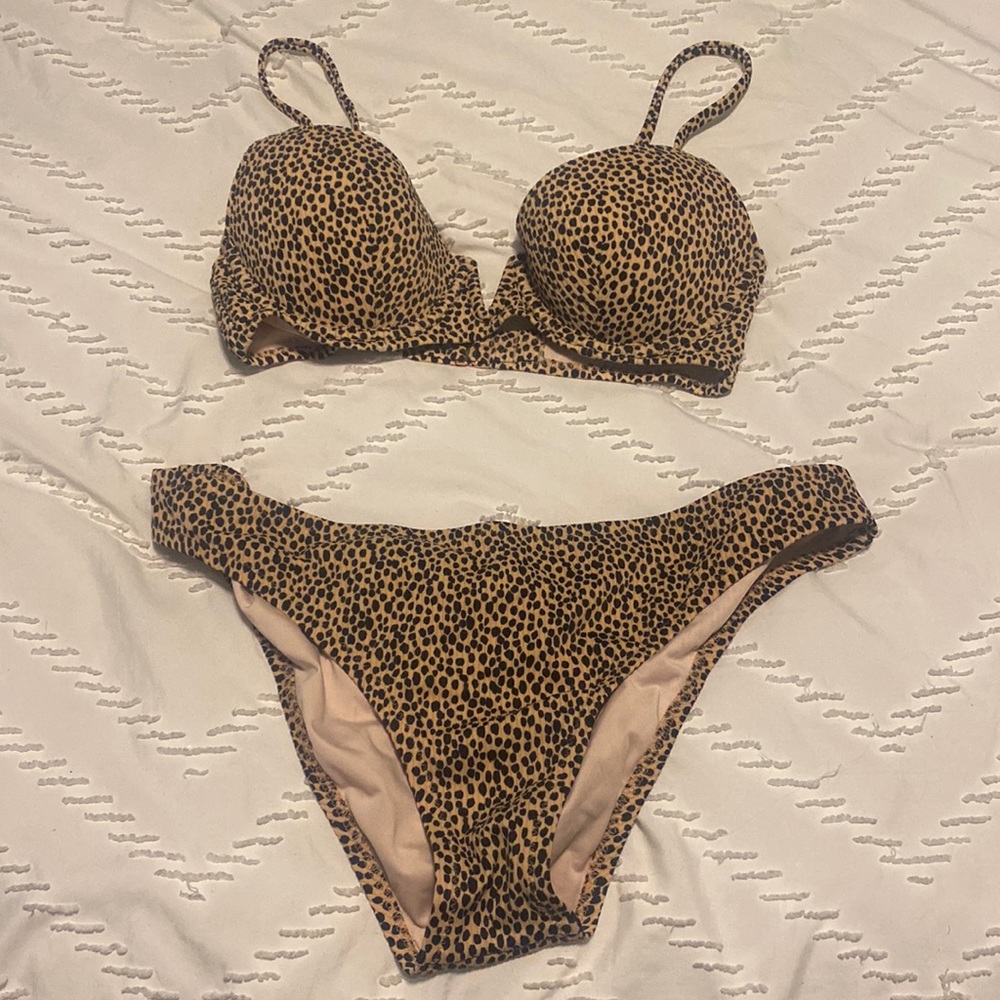 animal print bikini set
